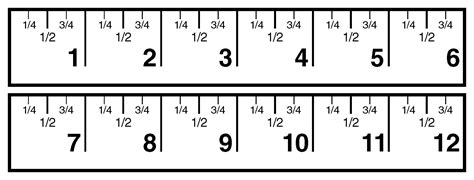 Printable 1 4 Inch Ruler - Printable Ruler Actual Size