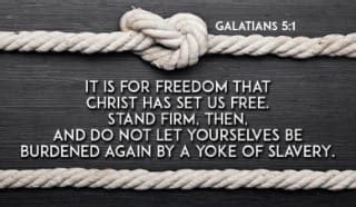 Galatians 5 - NIV Bible - It is for freedom that Christ has set us free....