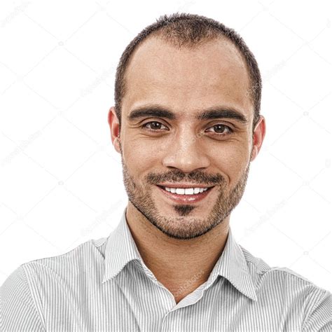 Handsome smiling man. Isolated over white background. Stock Photo by ...