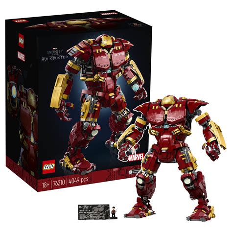 Lego Iron Man Hulkbuster Mech Suit Tony Stark Laboratory