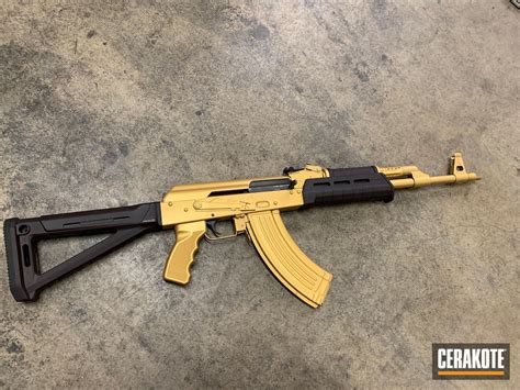 AK-47 Cerakoted using Gold | Cerakote