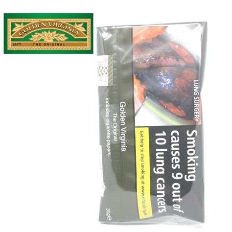 Golden Virginia - The Original - Hand Rolling Tobacco - 30g Pouch - GQ ...