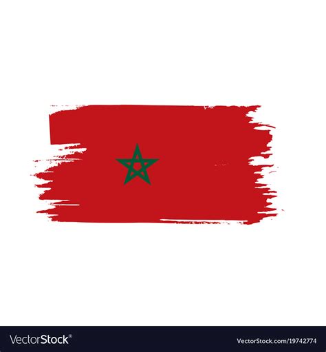 Morocco flag Royalty Free Vector Image - VectorStock