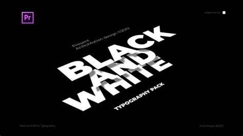 Black And White - Titles And Typography, Premiere Pro Templates | VideoHive