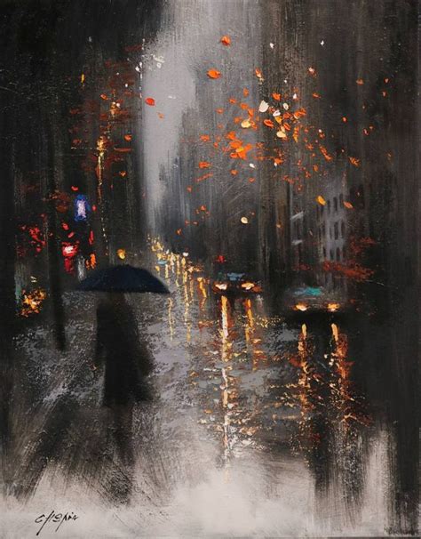 Rainy Day October 20 Art Print | World art day, Painting, Rain art