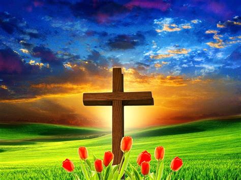 Holy Cross on field, cloud, christianity, grass, religion, sky, christ ...