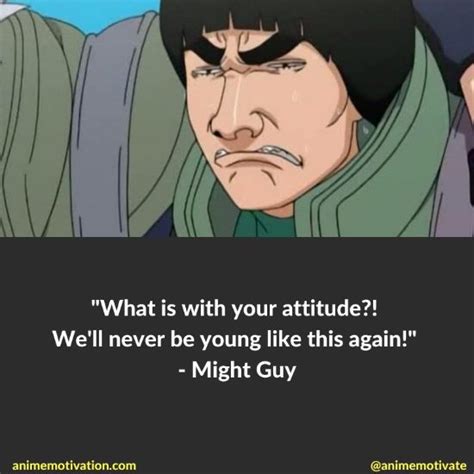 16+ Might Guy Quotes For Fans Of The Naruto Series!