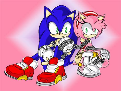 Chain of LOVE: Sonic and Amy by RX-BlackHowling on DeviantArt