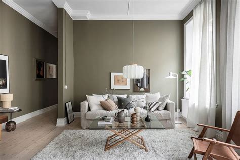 Olive Green Wall Living Room Ideas | www.resnooze.com