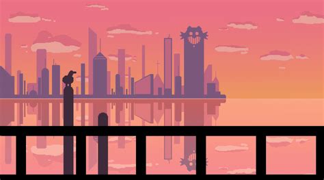 Sunset At Pixel City, HD Artist, 4k Wallpapers, Images, Backgrounds ...