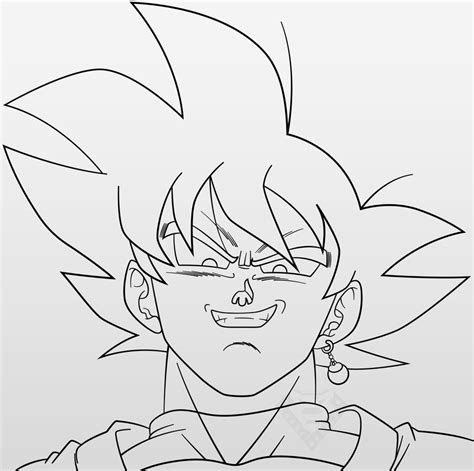 Goku Black #2 (Line-Art) by AubreiPrince on DeviantArt