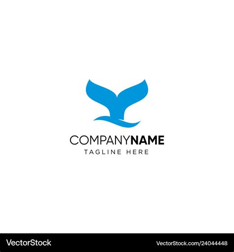 Whale logo design Royalty Free Vector Image - VectorStock