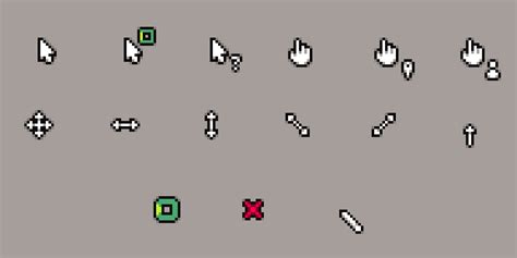 Familiar Pixel Cursors by Astropulse