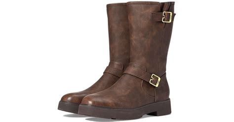 Dr. Scholls Vip Mid Shaft Boots Calf in Brown | Lyst