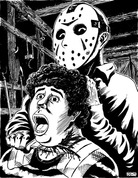 Jason Voorhees kills Shelly from Friday the 13th part 3