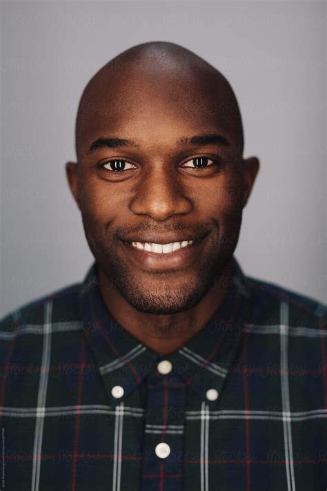 "Young African Bald Man Smiling At Camera" by Stocksy Contributor ...