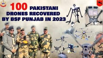 100 Pakistani drones shot down by BSF in 2023; three-pronged strategy ...