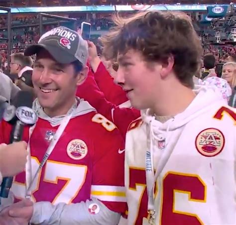 Super Bowl 2020: Paul Rudd, Son Jack Celebrate Chiefs' Win: Pics