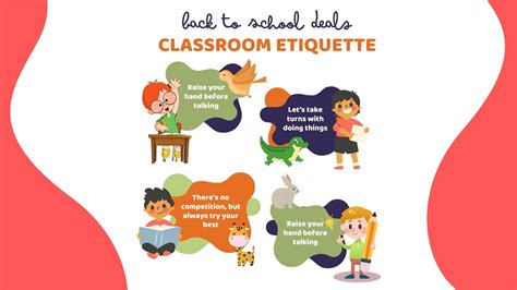 Classroom Etiquette / Classroom Rules / Classroom Guidelines for the ...