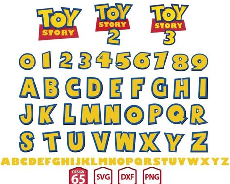 Toy Story Alphabet Svg, Toy Story fonts Svg, Toy Story Svg, Font Svg ...