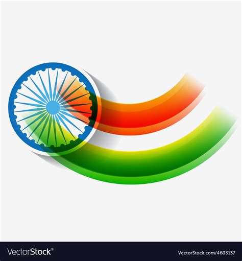 Creative indian flag design Royalty Free Vector Image