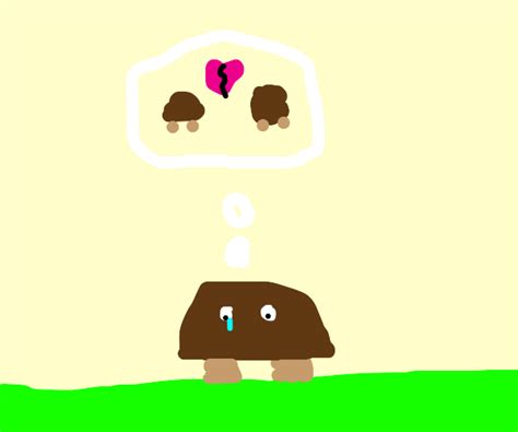 Creepy goomba from mario - Drawception