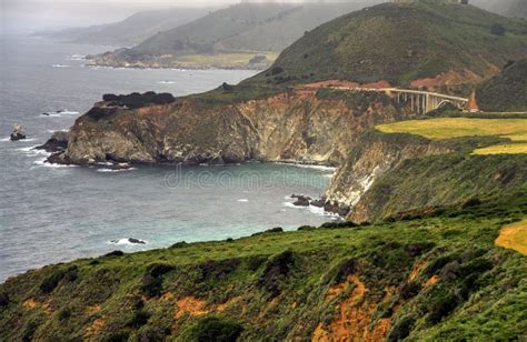 Big Sur Bridge stock image. Image of highway, coast, dusk - 72853637