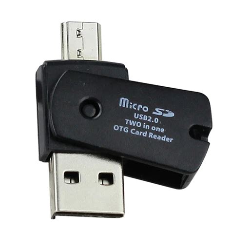 OTG Micro USB to USB 2.0 Micro SD TF Card Reader Adapter For Android ...