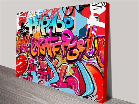 Graffiti Tags on Wall Canvas Print Online | Custom canvas art, Canvas ...