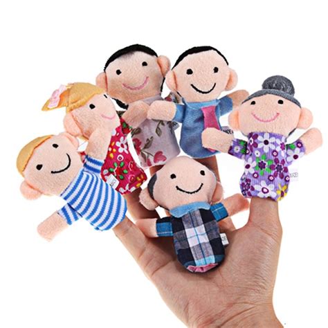 Finger Family Puppets Set (6 pcs) - Kid Loves Toys