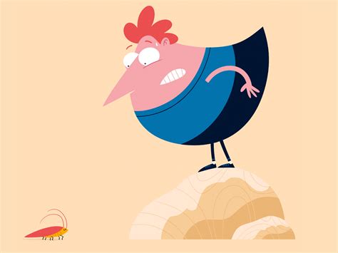 Scared chicken by Nozzman on Dribbble