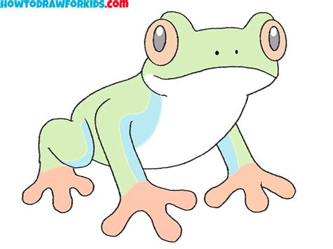 How to Draw a Tree Frog - Easy Drawing Tutorial For Kids