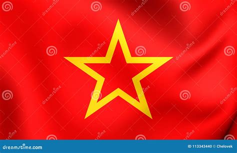 Red Army Flag stock illustration. Illustration of coat - 113343440