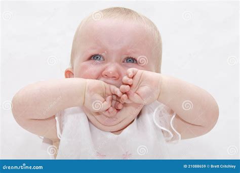 Upset crying child stock image. Image of stressed, infant - 21088659