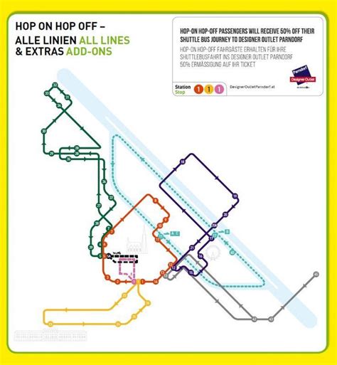 Hop on hop off bus Vienna map - Vienna hop on hop off bus tour map ...