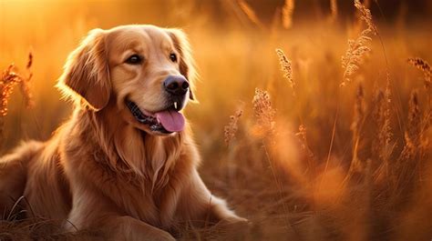 Premium AI Image | Golden Retriever with a Golden Smile