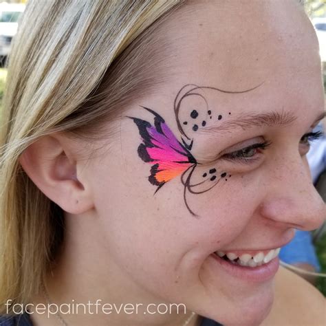 Face painting butterfly easy – Artofit