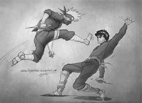 Kakashi VS Might 02 by KejaBlank on DeviantArt