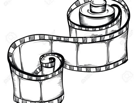 Movie Reel Drawing at PaintingValley.com | Explore collection of Movie ...