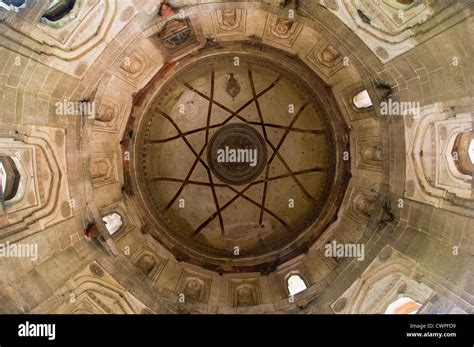 Dome ceiling; Muhammad Shad Tomb, Lodi Gardens, Delhi, India Stock ...