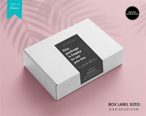 "Editable Box Label Template Very easily customize this Custom Box ...