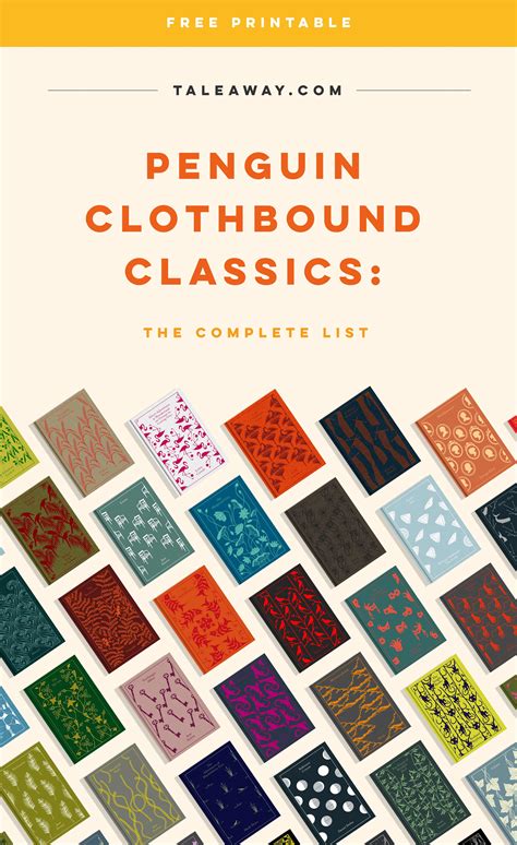 Penguin Clothbound Classics: The Complete List - Tale Away