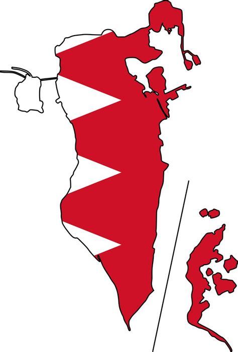 Bahrain Flag Map | Bahrain flag, Bahrain map, Bahrain