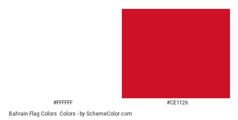 Bahrain Flag Colors » Country Flags » SchemeColor.com