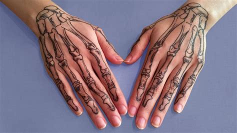 The Best 11 Sketch Skeleton Hand Tattoo Drawing