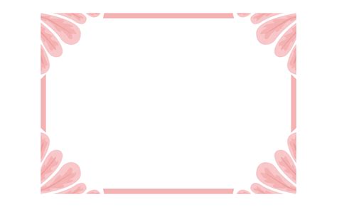 Pink Flower Petal Ornament Border Design 22386411 PNG