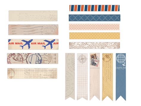 Digital Washi Tape - Vintage Correspondence - Digital Planner Goods