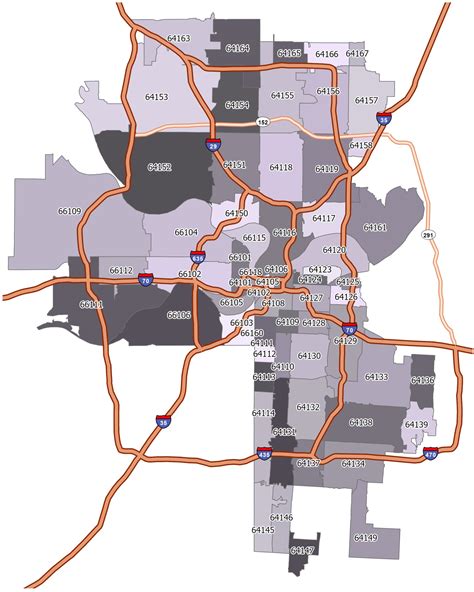 Kansas City Zip Code Map - GIS Geography