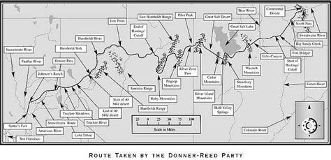 Donner Pass Donner Party Map