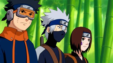 Kakashi, Rin and Obito - team yondaime Image (17701148) - Fanpop